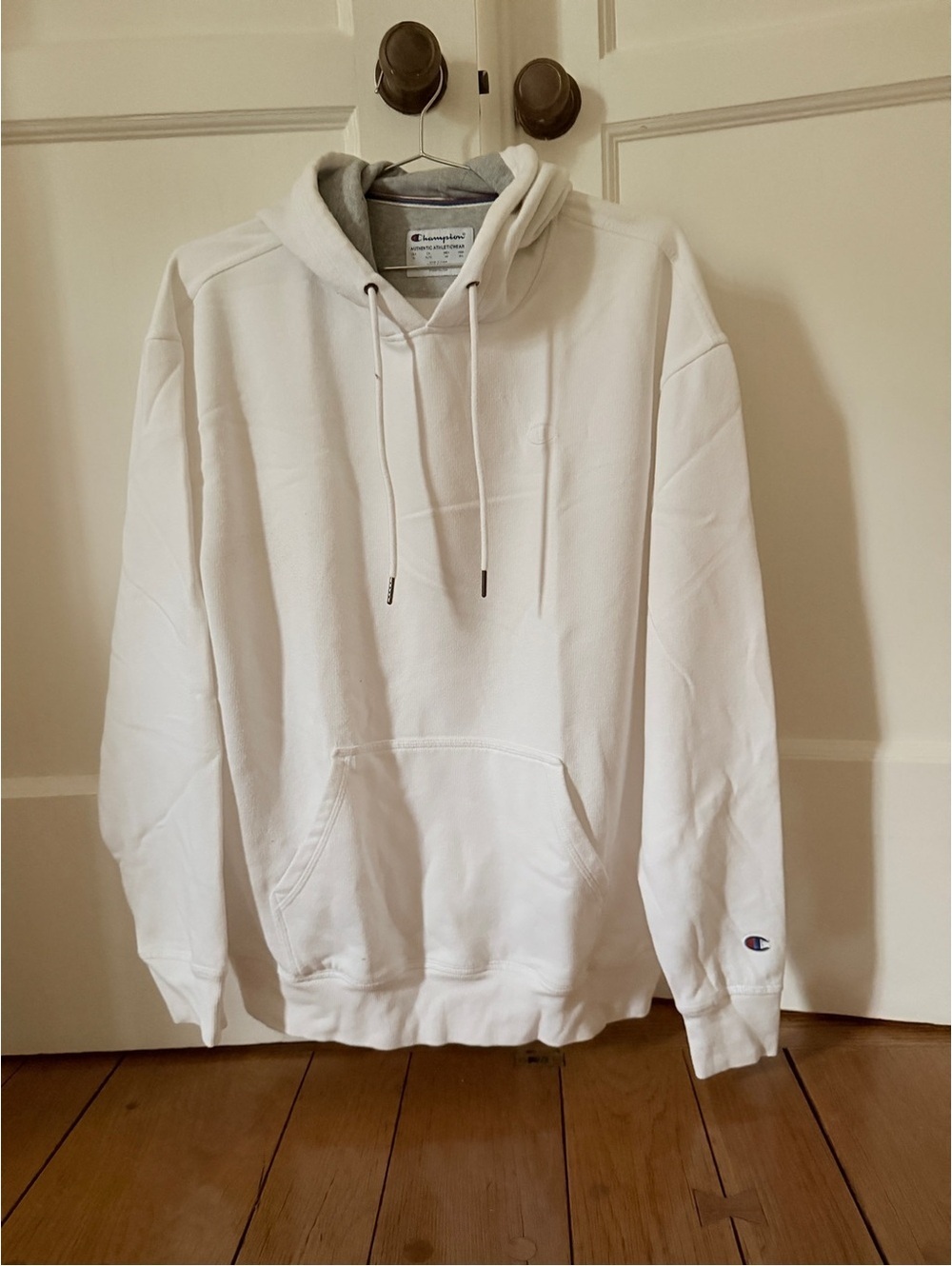 White Champion Powerblend hoodie XL NWOT